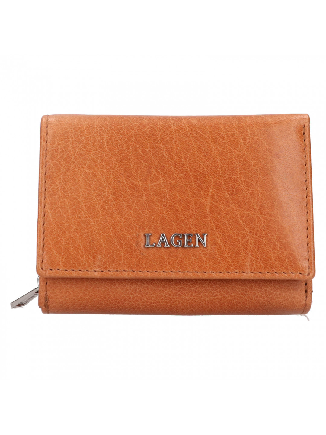 Dámská kožená peněženka Lagen Hebbe – koňak